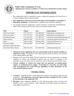 Residential Critical Care Eligibility Determination Form