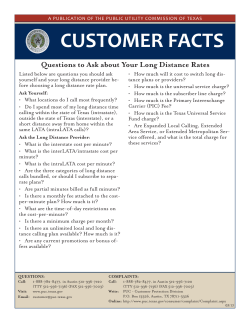 Questions to Ask about Your Long Distance Rates