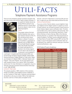 Telephone Payment Assistance Programs