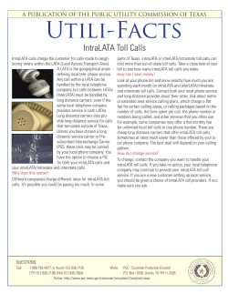 IntraLATA Toll Calls