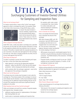 Surcharging Customers of Investor-Owned Utilities