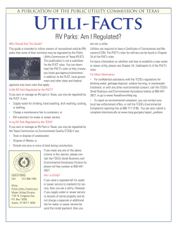 RV Parks: Am I Regulated?