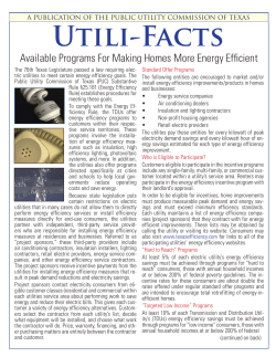 Programs Available for Making Homes More Energy Efficient