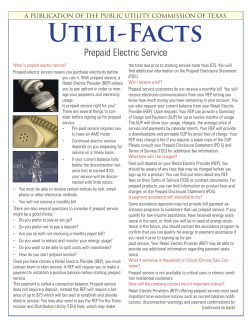 Prepaid Electric Service