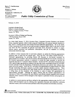 Five Percent Reduction Proposal - 2010