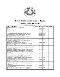Publications Price List