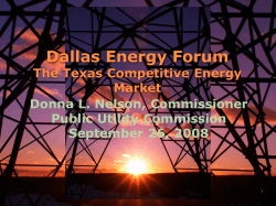 Dallas Energy Forum - September 26, 2008
