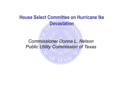 House Select Committee on Hurricane Ike Devastation - November 10, 2008
