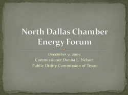North Dallas Chamber Energy Forum - December 9, 2009