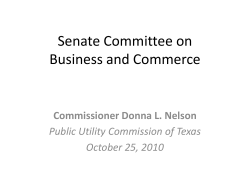 Senate Committee on Business and Commerce - October 25, 2010