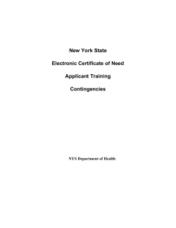 Printable Contingencies Guide