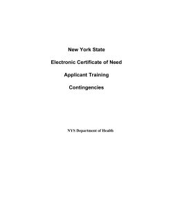 Printable Training Guide for Contingencies