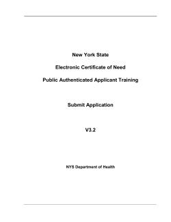 Printable Training Guide for CON applications