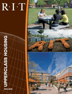 2015-16 Upperclass Housing brochure