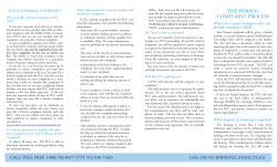 How to File a Formal Complaint