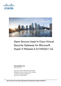 Open Source Used In Cisco VSG for Microsoft Hyper-V, Release 5.2(1)VSG2(1.1a)
