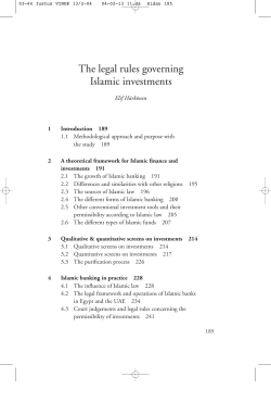 The Legal Rules Governing Islamic Investments, Vinges aff rsjuridiska uppsatser 2002/2003, 2004