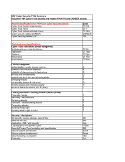Cyber Security FY04 Summary (tabular format)
