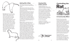 Controlling the Rat-A Community Effort