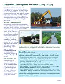 Advice About Swimming in the Hudson River During Dredging