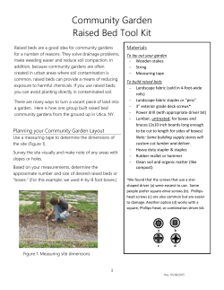 Raised Bed Tool Kit