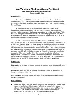 A copy of the Bunk Bed Guardrail Requirement's