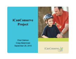 iCanConserve Project