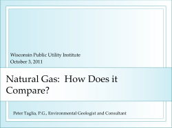 Peter Taglia: Lifecycle Comparison of Coal and Gas