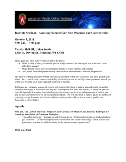 Assessing Natural Gas New Promises and Controversies
