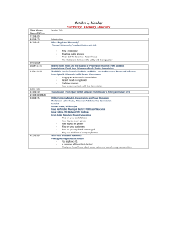 October 1, Energy Industry Structure