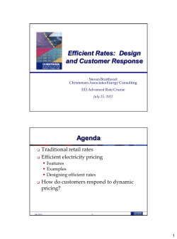 Designing Efficient Rates