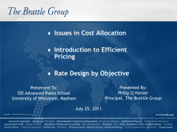 Issues in Cost Allocation
