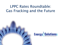 Gas, Fracking and the Future