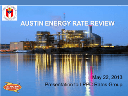 Austin Energy: First Rate Increase in Sixteen Years