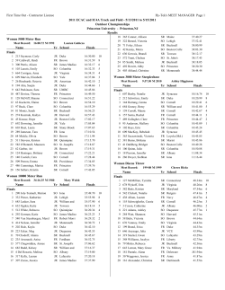 2011 IC4A ECAC Outdoor Day One Results