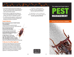 The Landlord and Tenant Guide to Pest Management