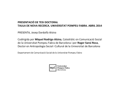 Presentaci de la Sessi