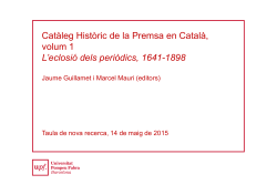 Presentaci de la Sessi