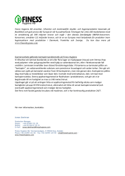 Examensarbete g llande kantsp rrsproblematik p Finess Hygiene
