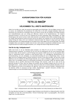 Kursinformation ht 2015