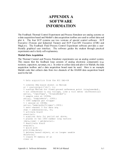 Appendix A: Software Information