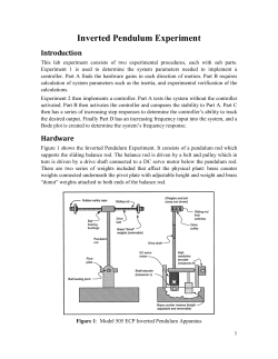 Inverted Pendulum Experiment Worksheet (.pdf version)