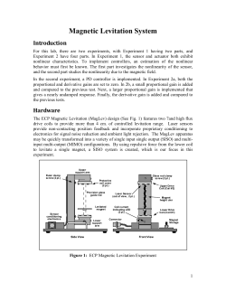 Magnetic Levitation Experiment worksheet (.pdf version)