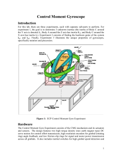 Control Moment Gyroscope Experiment WorkSheet (.pdf version)