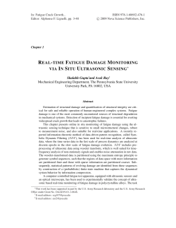 Real-time Fatigue Damage Monitoring via In Situ Ultrasonic Sensing