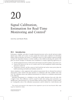 Signal Calibration, Estimation for Real-Time Monitoring and Control