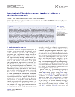 Path Planning in GPS-denied Environments via Collective Intelligence of Distributed Sensor Network