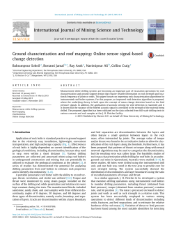 Ground characterization and roof mapping: Online sensor signal-based change detection