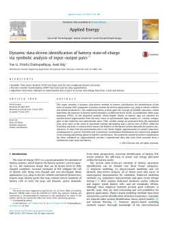 Dynamic Data-Driven Identification of Battery State-of-Charge via Symbolic Analysis of Input-Output Pairs