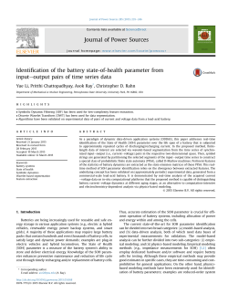 Identification of the Battery State-of-Health Parameter from Input-Output Pairs of Time Series Data
